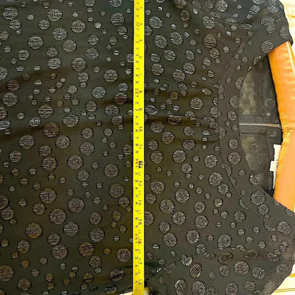 Loft women’s top blouse black long sleeve sleeve size S - Picture 4 of 5